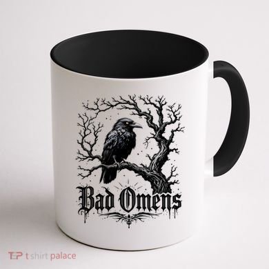 Raven Gothic Art Crow Design Great Gift Coffee Mug back