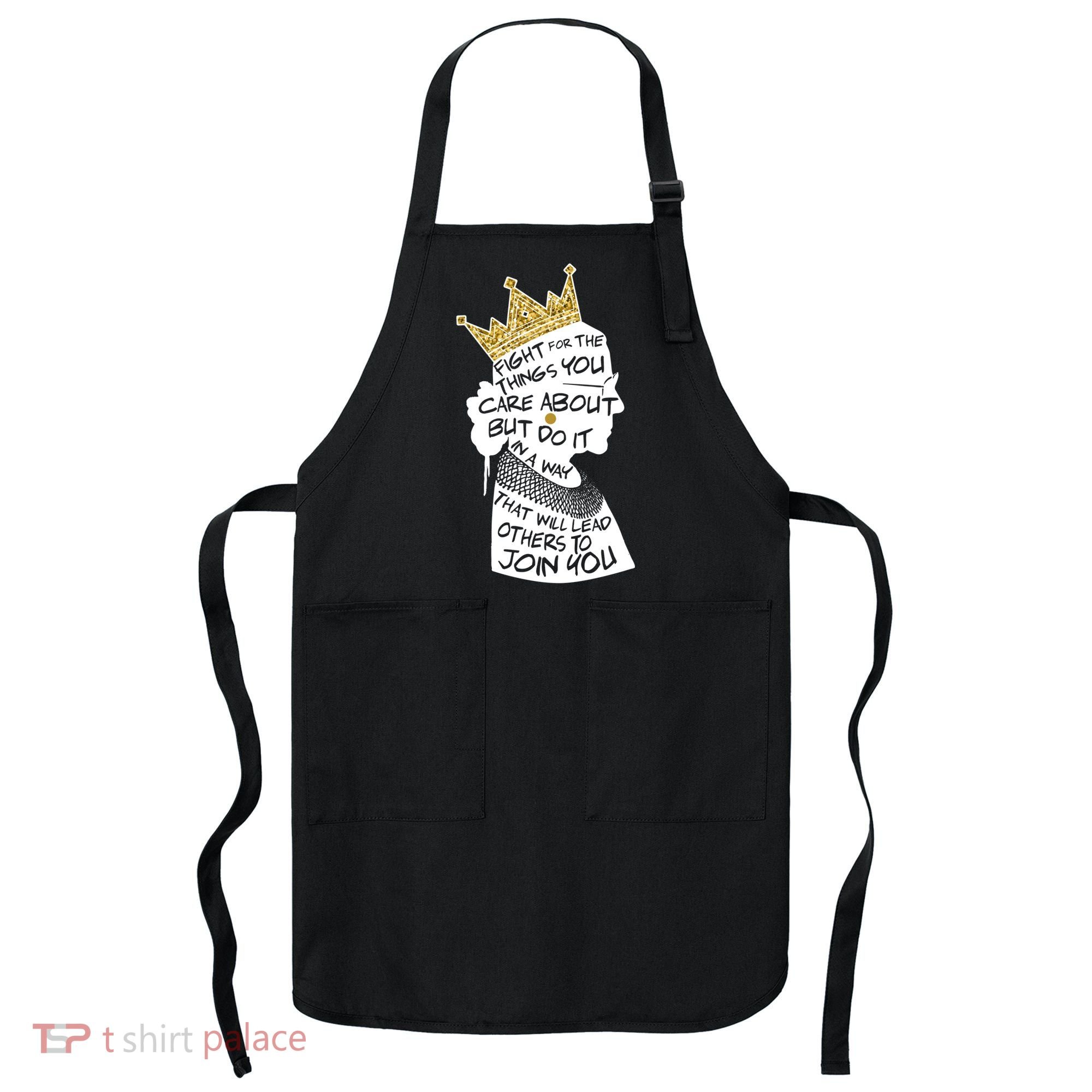 RGB Queen Crown Quote Tribute Ruth Bader Ginsburg Apron
