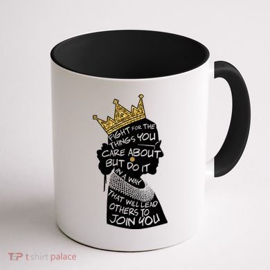 RGB Queen Crown Quote Tribute Ruth Bader Ginsburg Coffee Mug back