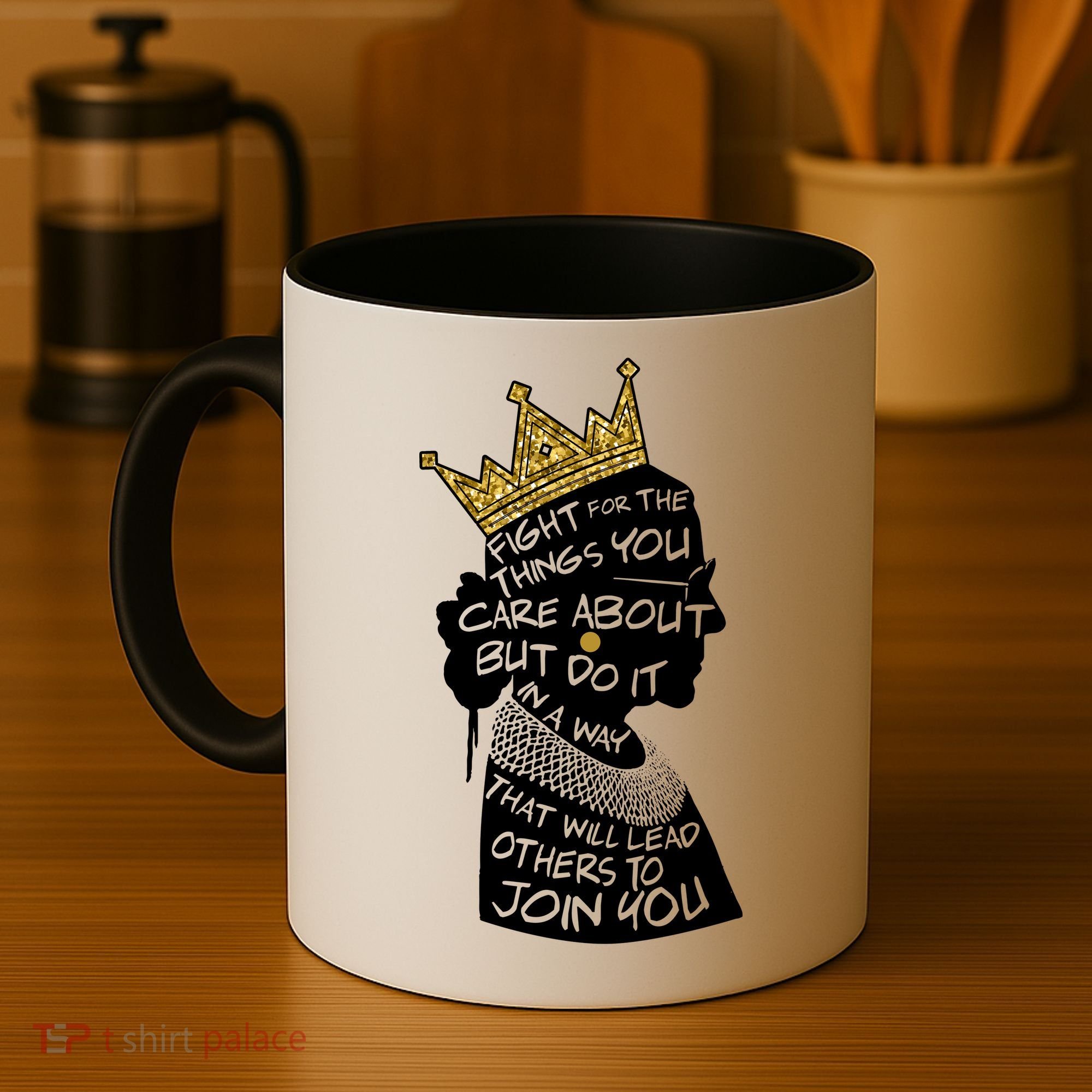 RGB Queen Crown Quote Tribute Ruth Bader Ginsburg Coffee Mug