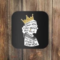 RGB Queen Crown Quote Tribute Ruth Bader Ginsburg Coaster thumb 0