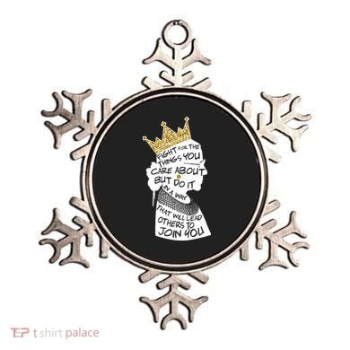 RGB Queen Crown Quote Tribute Ruth Bader Ginsburg Ornament