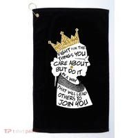 RGB Queen Crown Quote Tribute Ruth Bader Ginsburg Golf Towel thumb 0