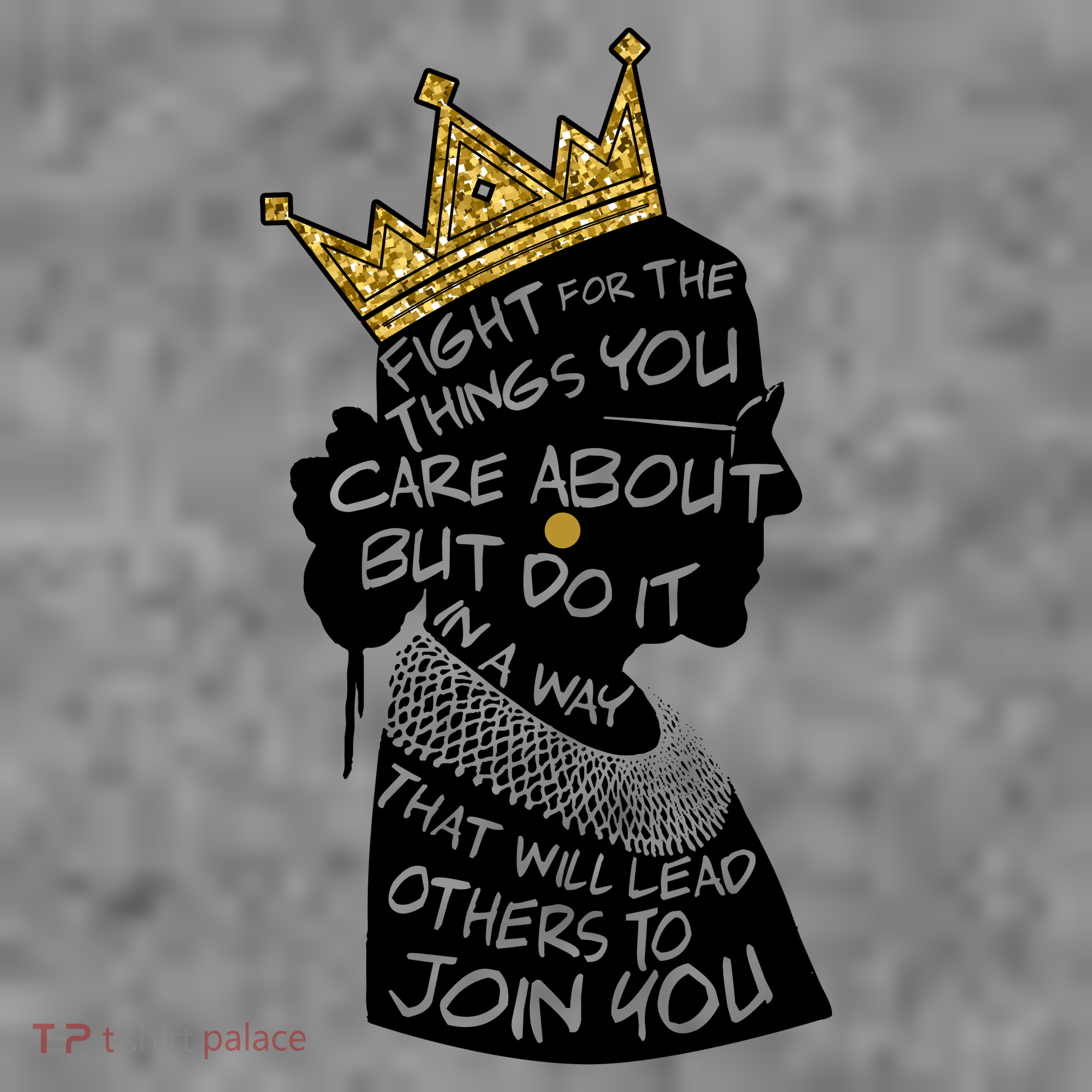 RGB Queen Crown Quote Tribute Ruth Bader Ginsburg Long Sleeve Shirt