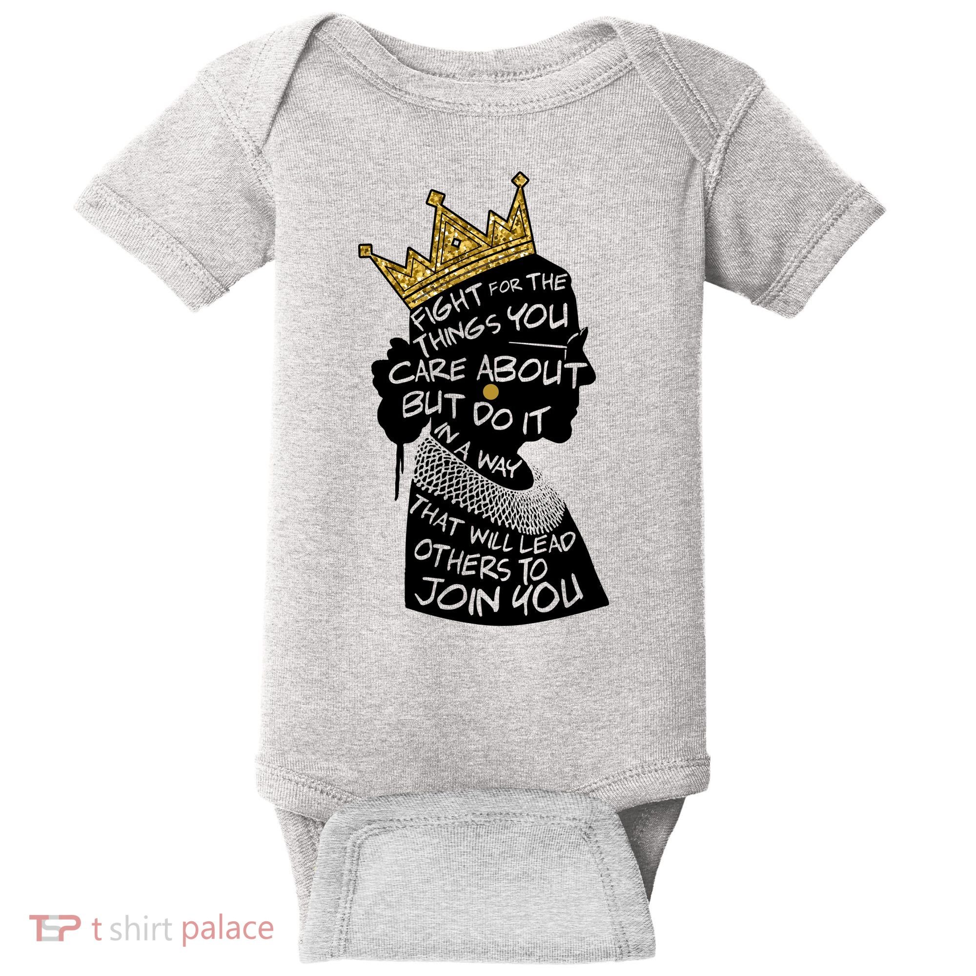 RGB Queen Crown Quote Tribute Ruth Bader Ginsburg Baby Bodysuit