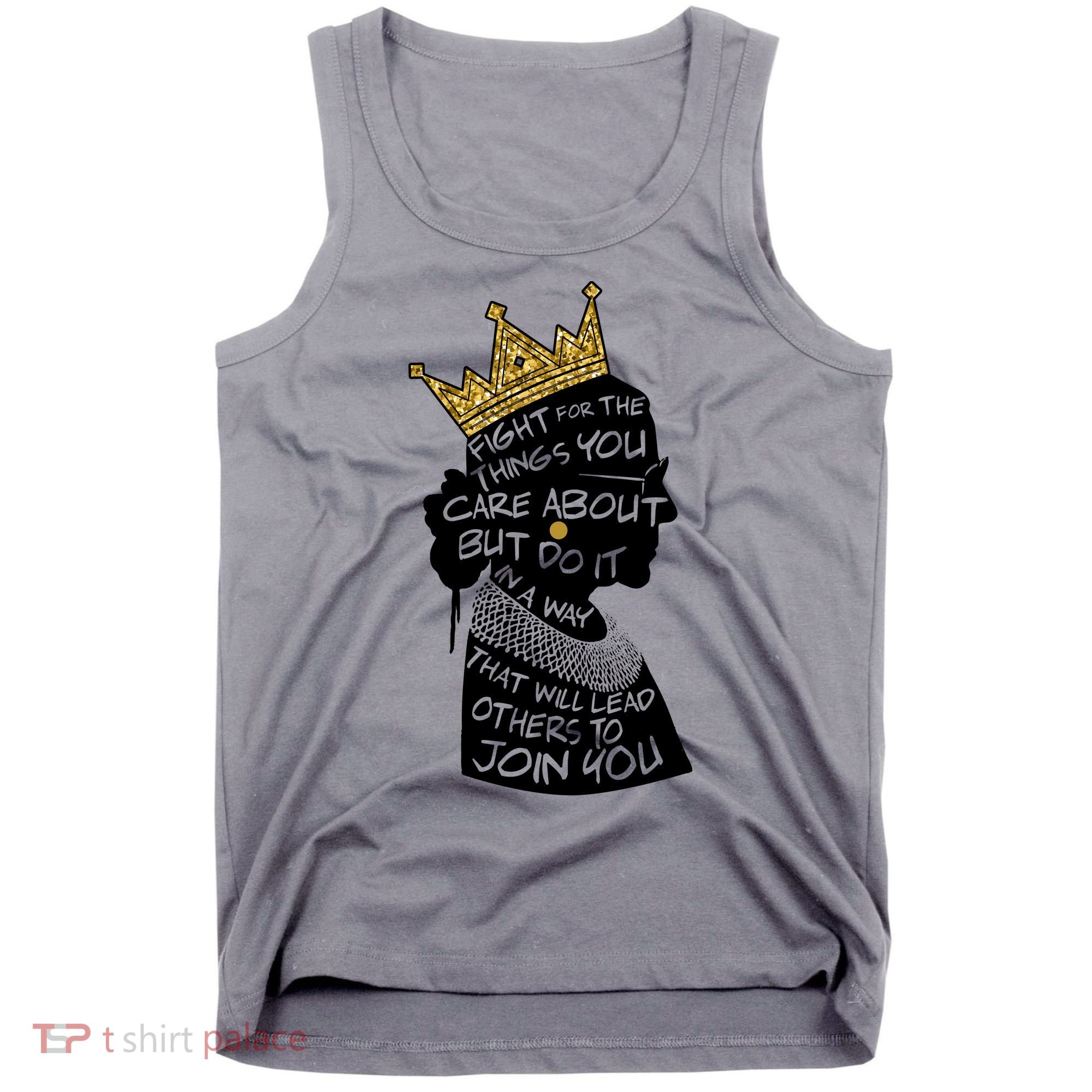 RGB Queen Crown Quote Tribute Ruth Bader Ginsburg Tank Top