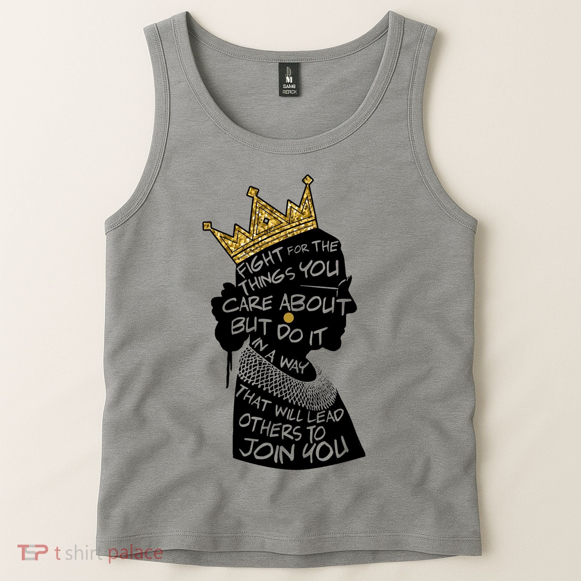 RGB Queen Crown Quote Tribute Ruth Bader Ginsburg Tank Top