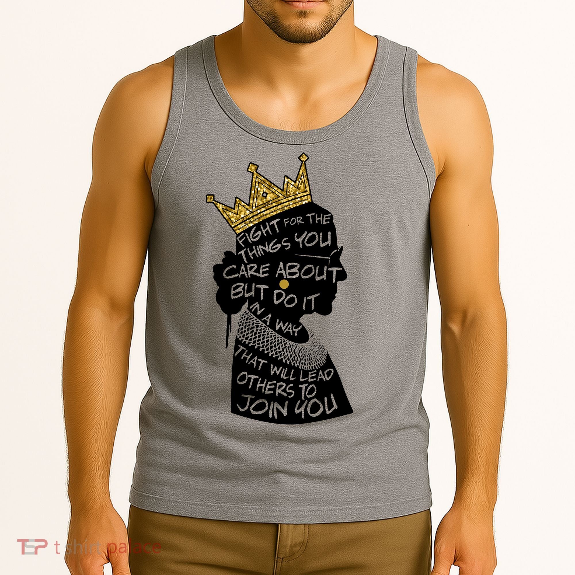 RGB Queen Crown Quote Tribute Ruth Bader Ginsburg Tank Top