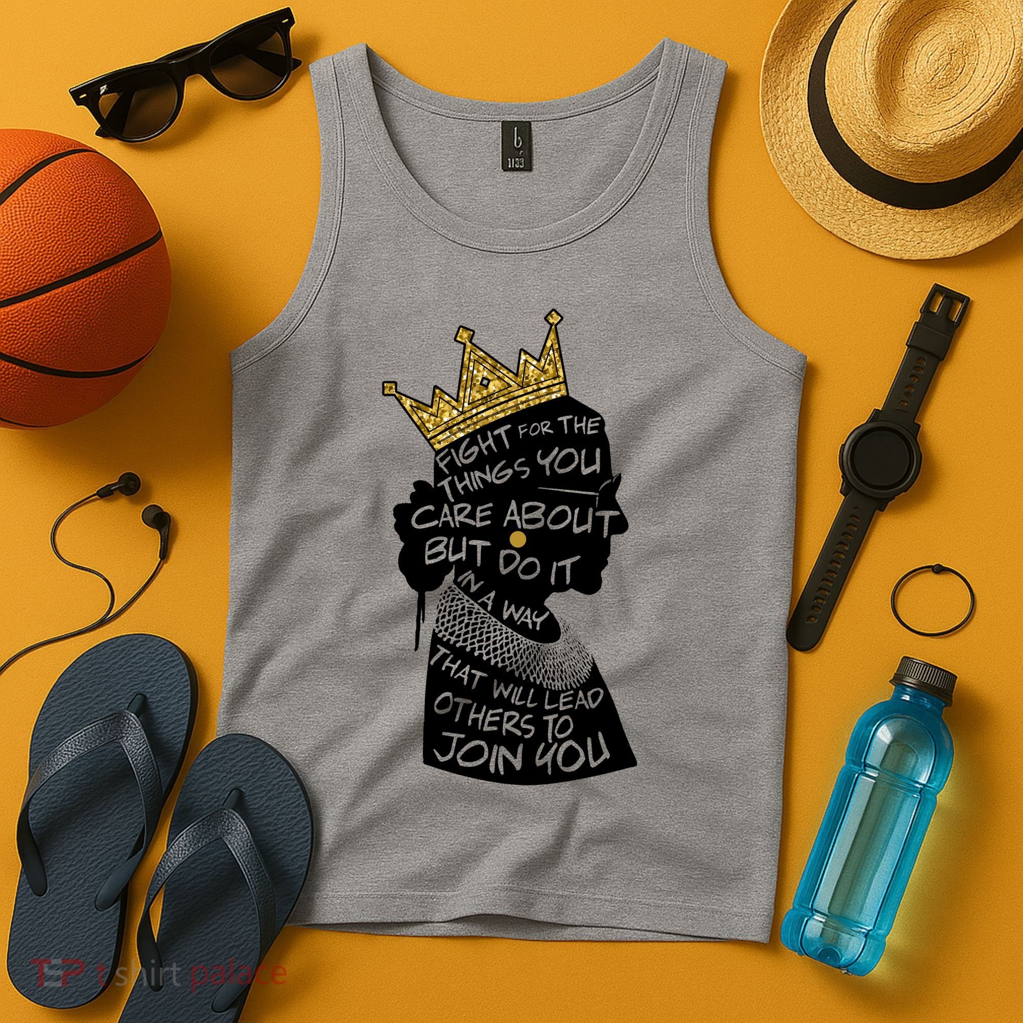 RGB Queen Crown Quote Tribute Ruth Bader Ginsburg Tank Top