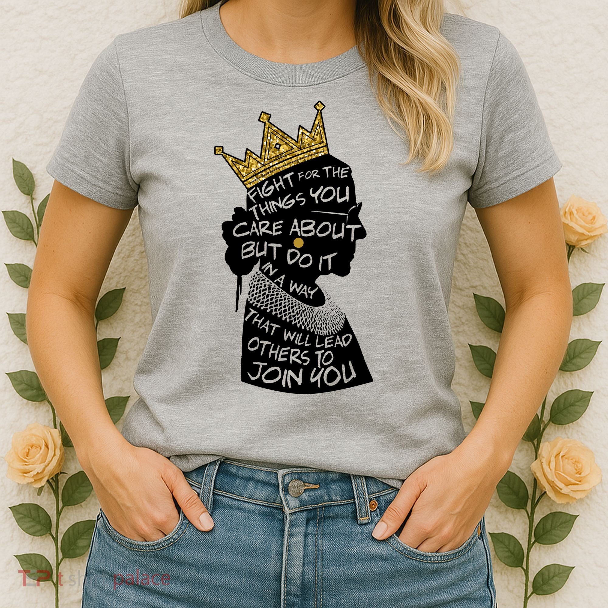 RGB Queen Crown Quote Tribute Ruth Bader Ginsburg Women's T-Shirt