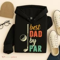 Retro Golf Best Dad By Par Gift For Father's Day Hoodie thumb 4