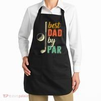 Retro Golf Best Dad By Par Gift For Father's Day Apron thumb 2