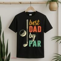 Retro Golf Best Dad By Par Gift For Father's Day T-Shirt thumb 2