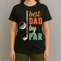 Retro Golf Best Dad By Par Gift For Father's Day T-Shirt thumb 4
