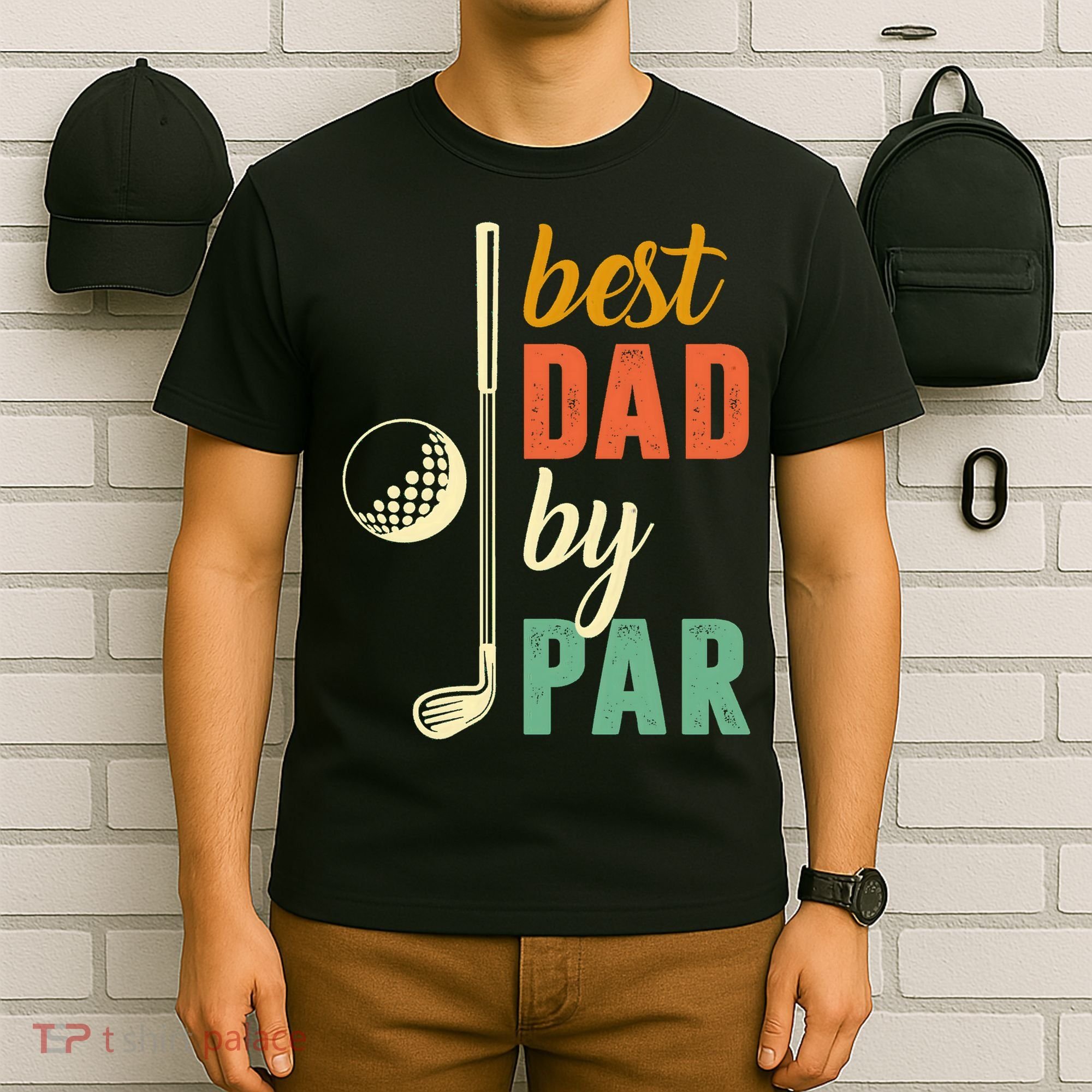 Retro Golf Best Dad By Par Gift For Father's Day T-Shirt