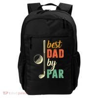 Retro Golf Best Dad By Par Gift For Father's Day Backpack thumb 0