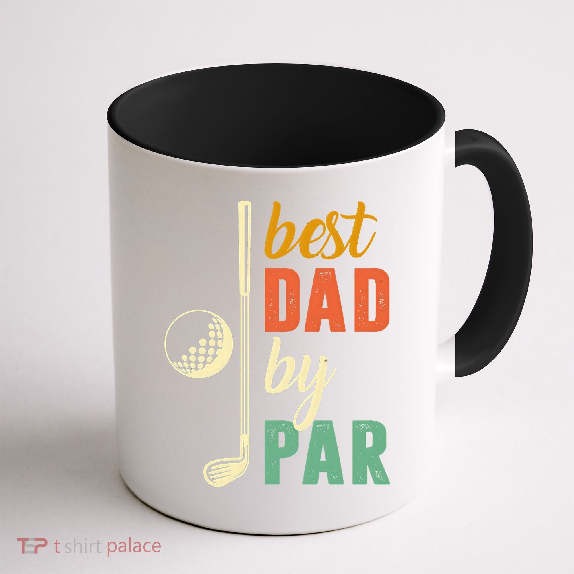 Retro Golf Best Dad By Par Gift For Father's Day Coffee Mug