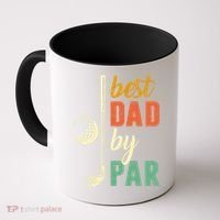 Retro Golf Best Dad By Par Gift For Father's Day Coffee Mug thumb 0