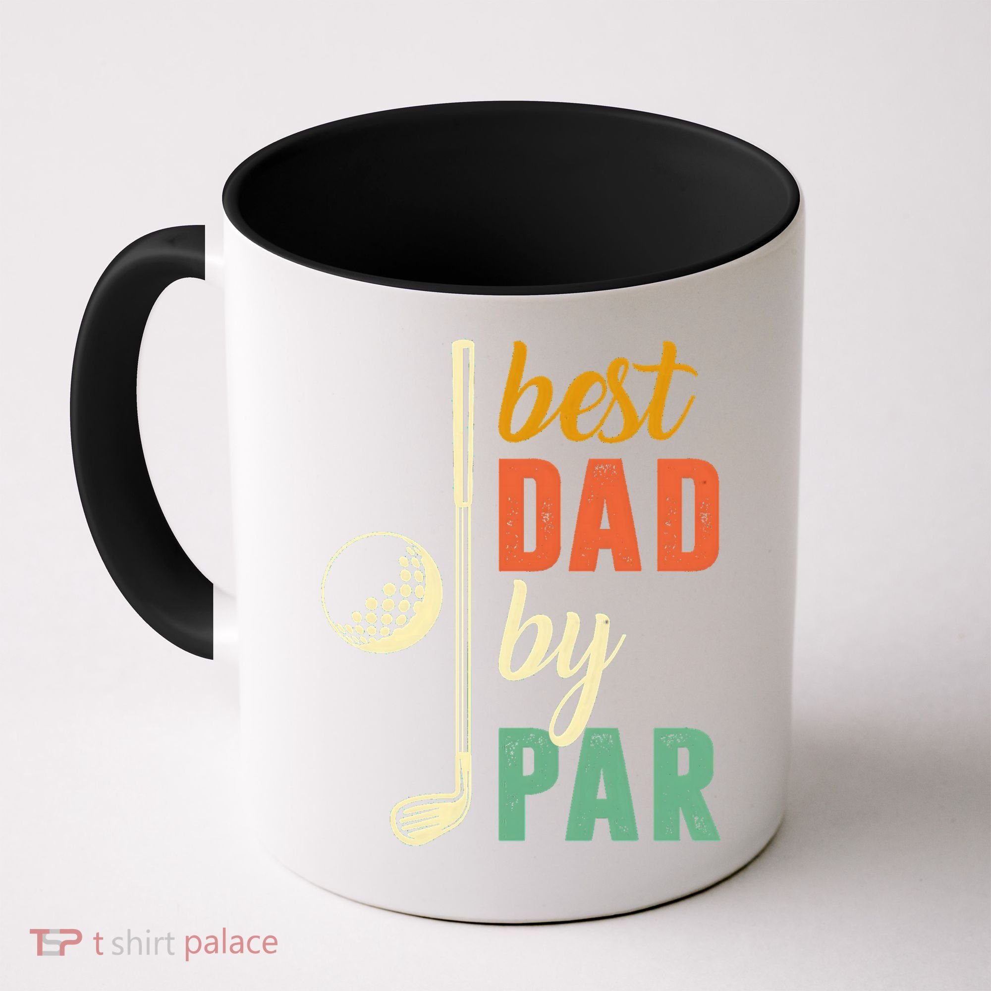 Retro Golf Best Dad By Par Gift For Father's Day Coffee Mug