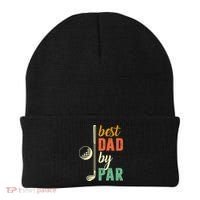 Retro Golf Best Dad By Par Gift For Father's Day Beanie thumb 0