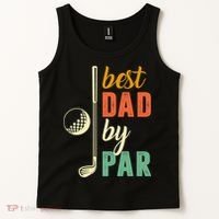 Retro Golf Best Dad By Par Gift For Father's Day Tank Top thumb 2