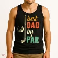 Retro Golf Best Dad By Par Gift For Father's Day Tank Top thumb 3