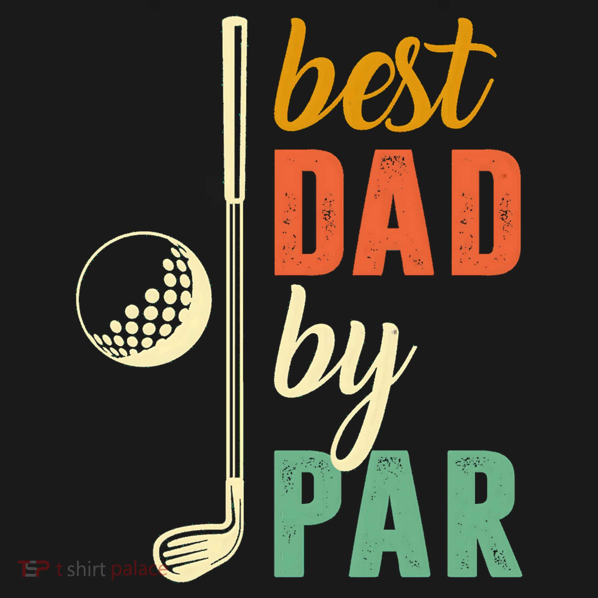 Retro Golf Best Dad By Par Gift For Father's Day Tank Top