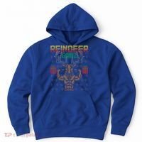 Reindeer Gainz Brodolf Ugly Christmas Sweater Gym Workout Great Gift Hoodie thumb 0