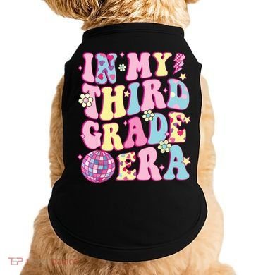 Retro Groovy Back To School In My Third Grade Era Doggie Tank