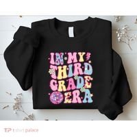 Retro Groovy Back To School In My Third Grade Era Sweatshirt thumb 2