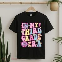 Retro Groovy Back To School In My Third Grade Era T-Shirt thumb 2
