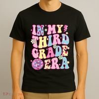 Retro Groovy Back To School In My Third Grade Era T-Shirt thumb 3