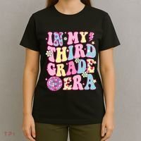 Retro Groovy Back To School In My Third Grade Era T-Shirt thumb 4