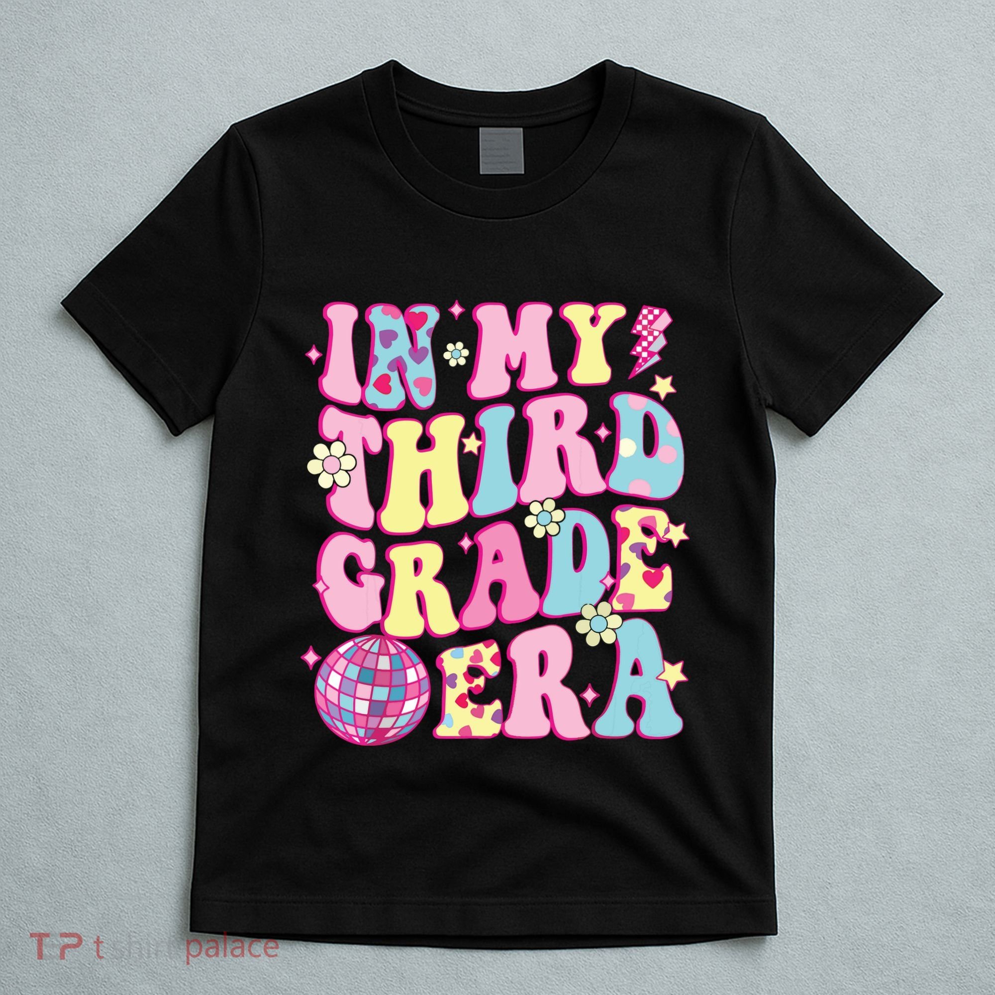 Retro Groovy Back To School In My Third Grade Era T-Shirt