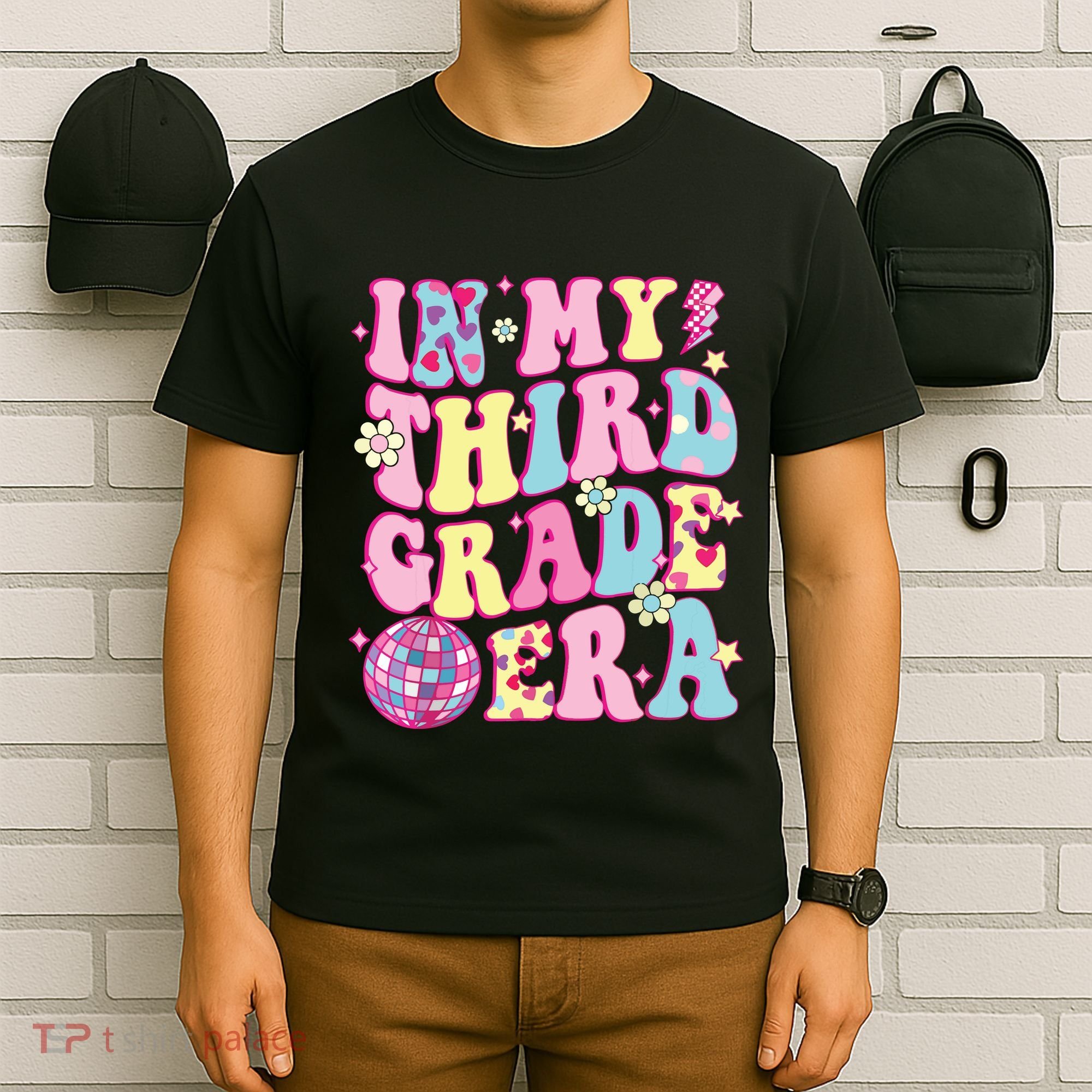 Retro Groovy Back To School In My Third Grade Era T-Shirt