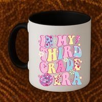 Retro Groovy Back To School In My Third Grade Era Coffee Mug thumb 2