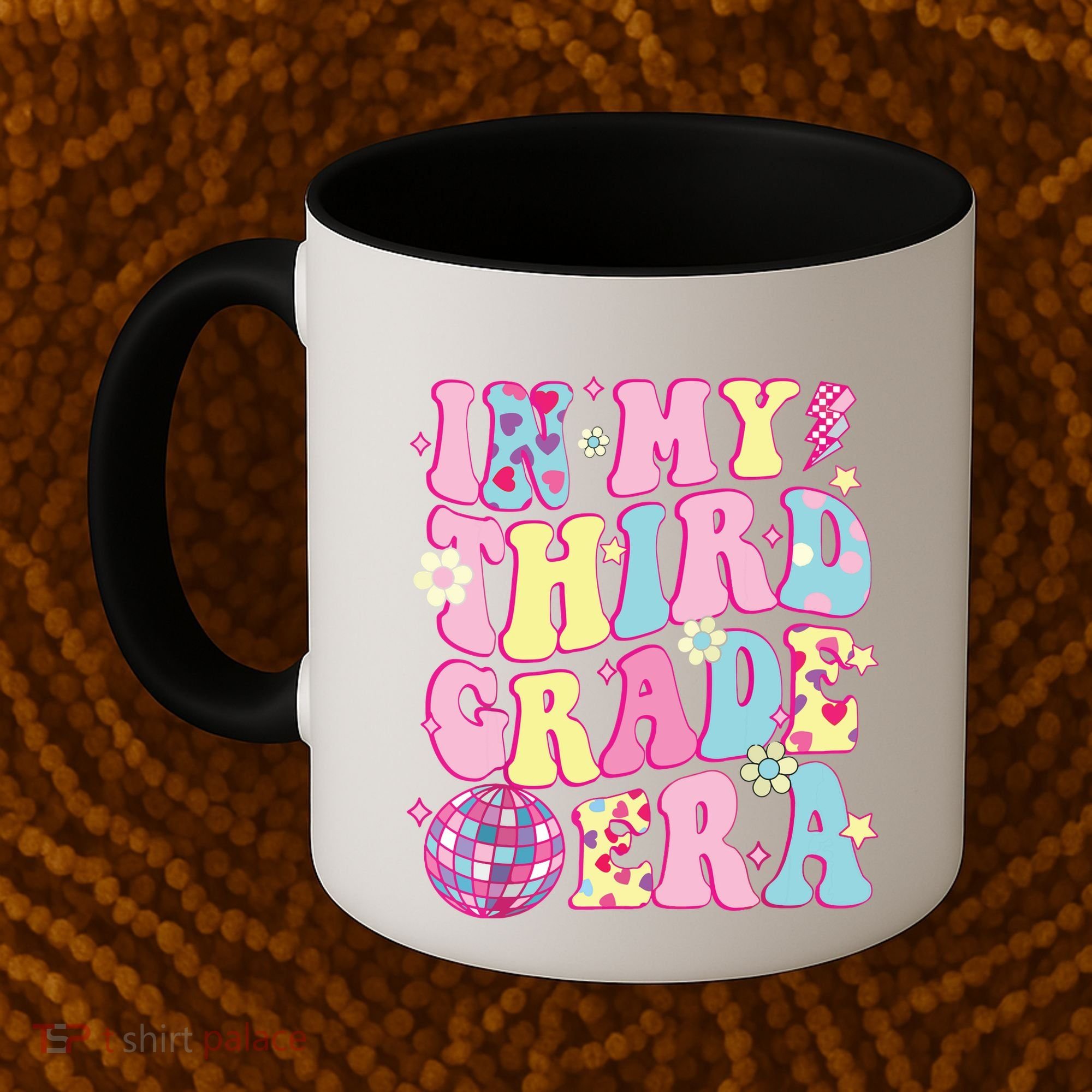 Retro Groovy Back To School In My Third Grade Era Coffee Mug