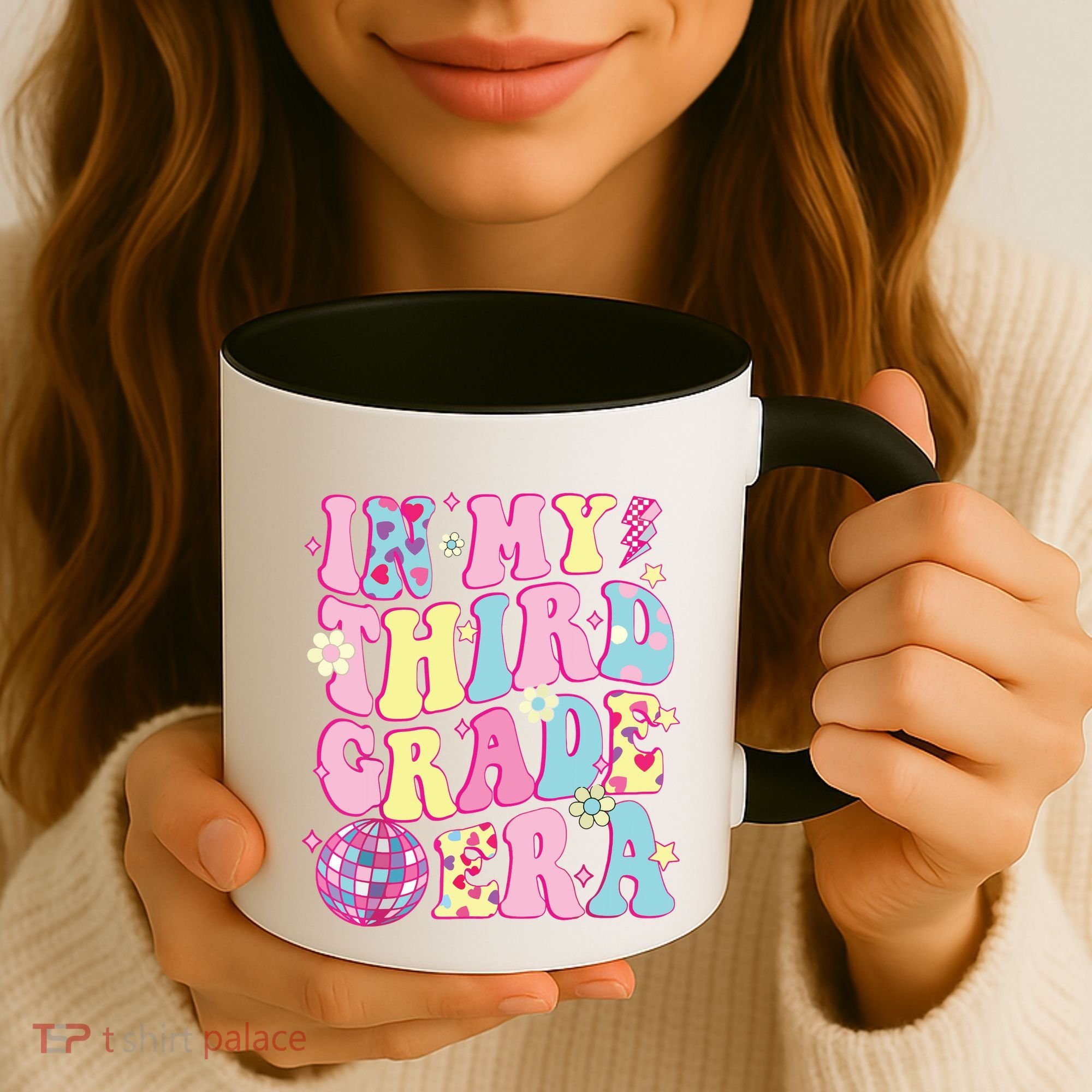 Retro Groovy Back To School In My Third Grade Era Coffee Mug
