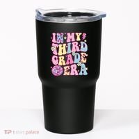 Retro Groovy Back To School In My Third Grade Era Tumbler thumb 0