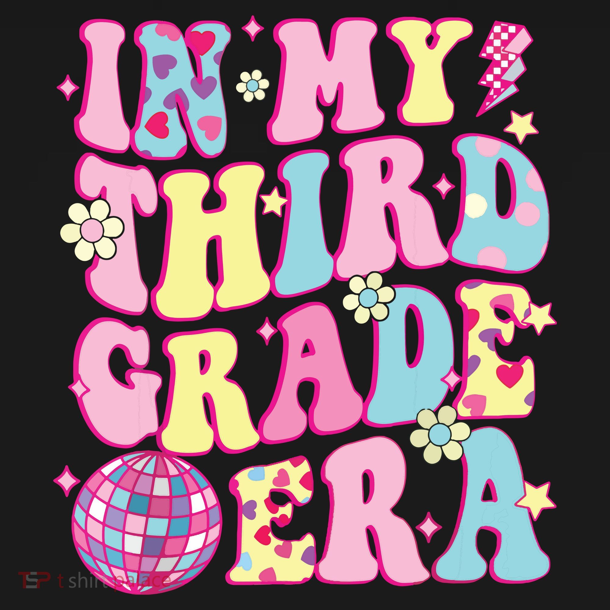 Retro Groovy Back To School In My Third Grade Era Ornament