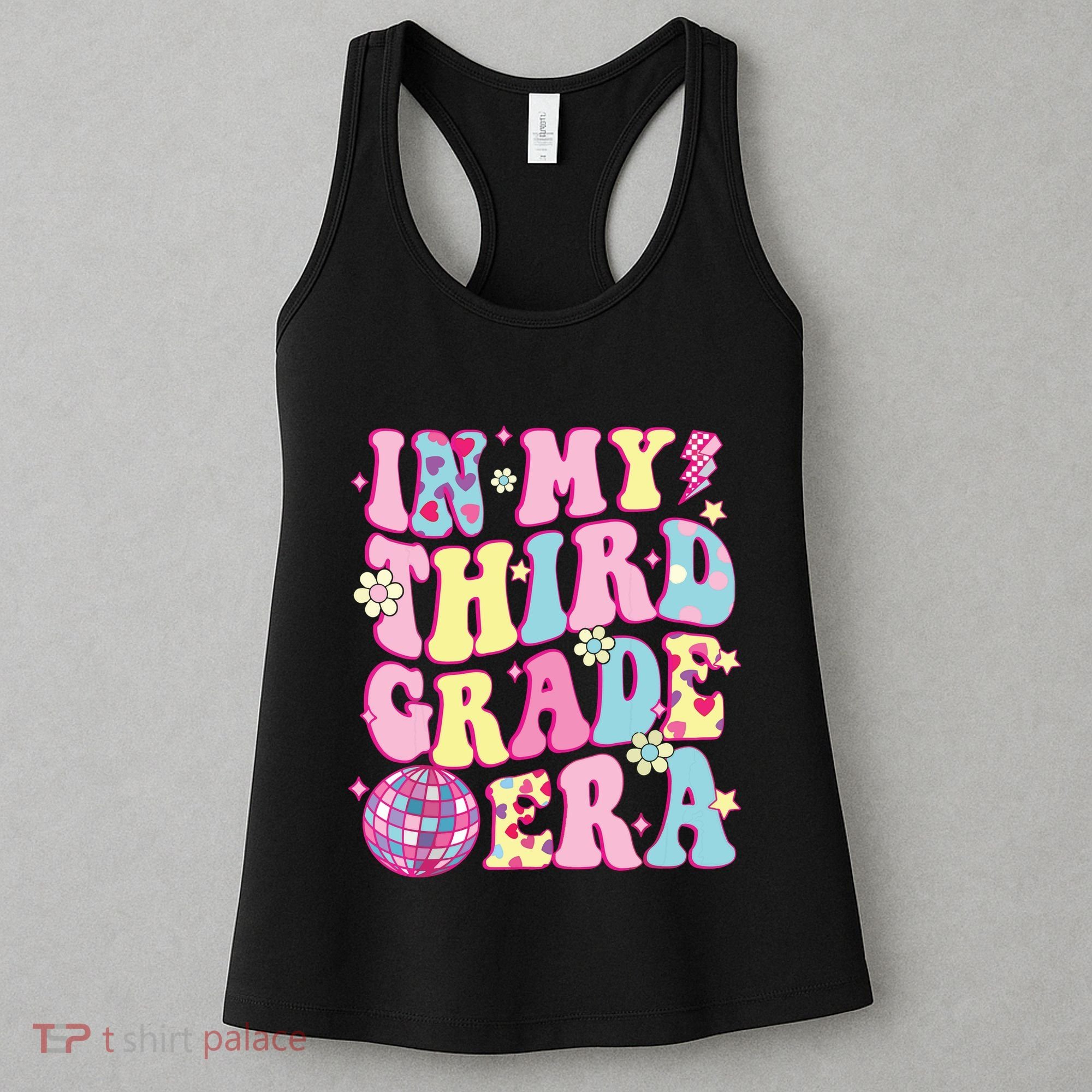Retro Groovy Back To School In My Third Grade Era Women's Tank Top