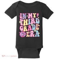Retro Groovy Back To School In My Third Grade Era Baby Bodysuit thumb 0