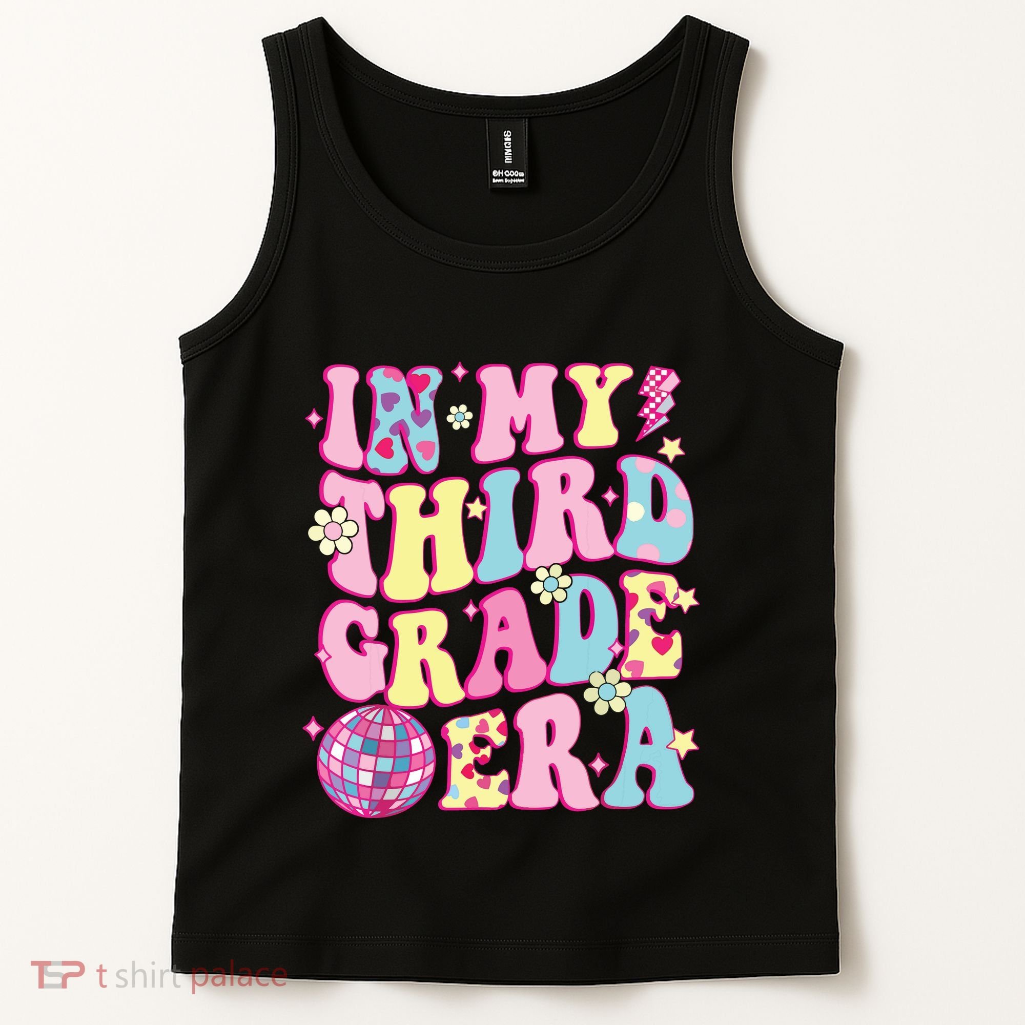 Retro Groovy Back To School In My Third Grade Era Tank Top