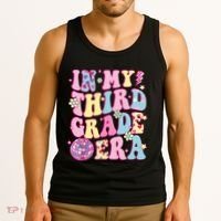 Retro Groovy Back To School In My Third Grade Era Tank Top thumb 3