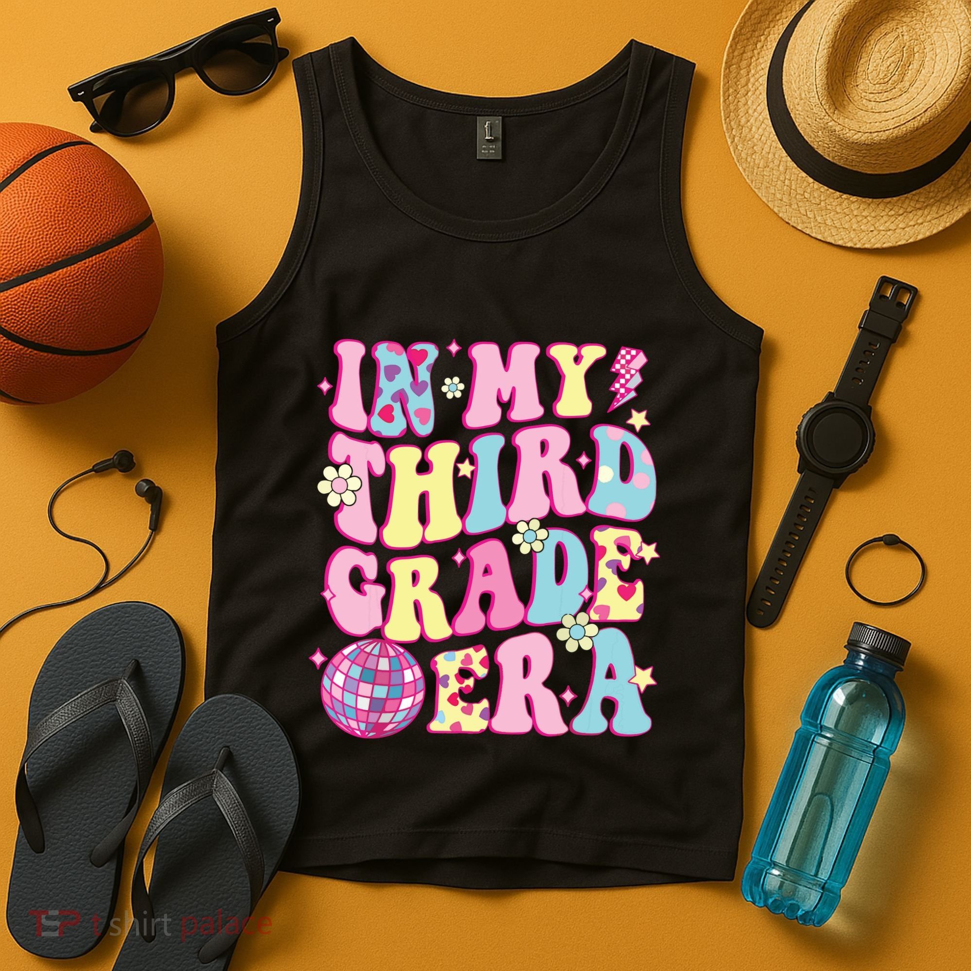 Retro Groovy Back To School In My Third Grade Era Tank Top