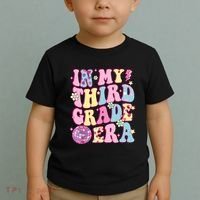 Retro Groovy Back To School In My Third Grade Era Toddler T-Shirt thumb 2