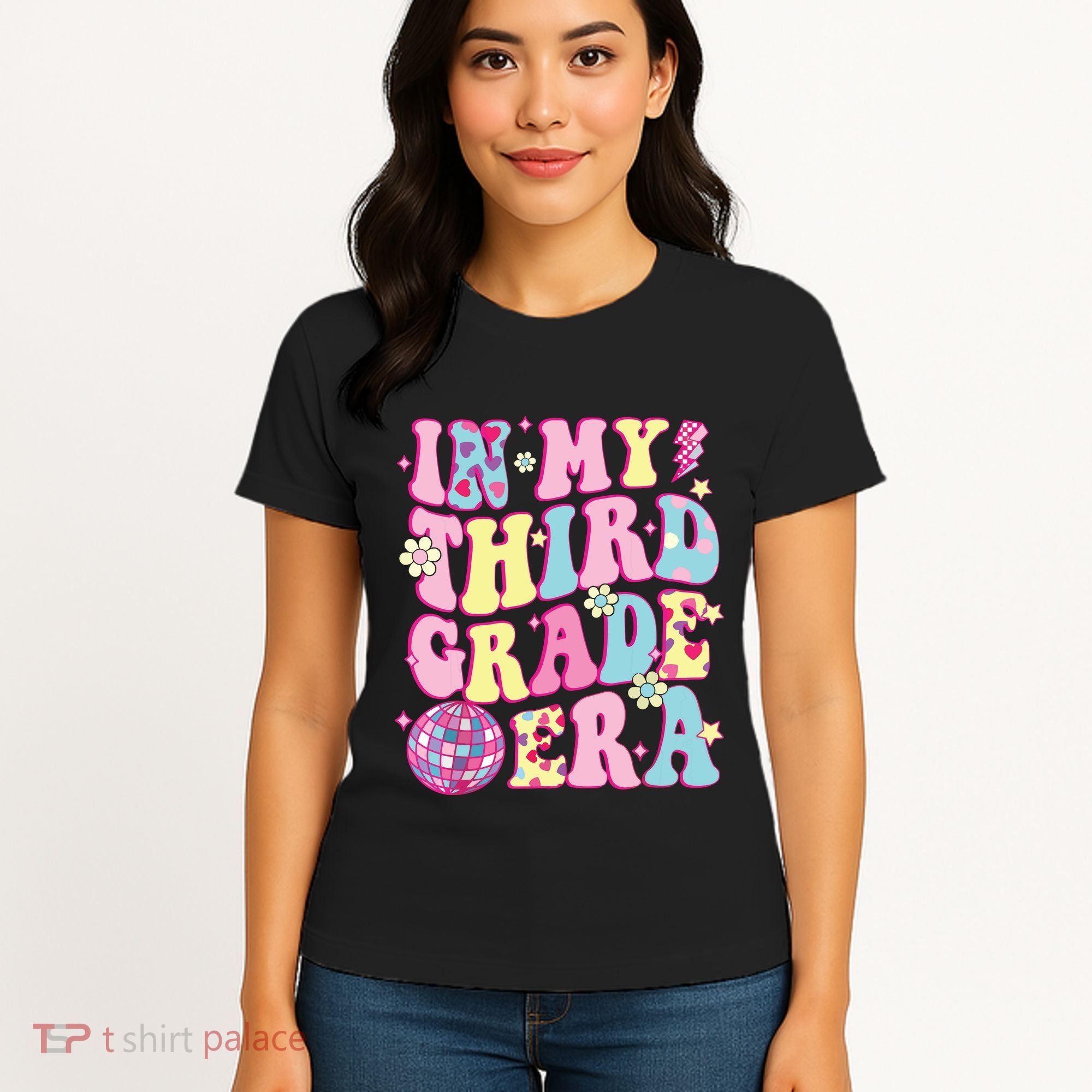 Retro Groovy Back To School In My Third Grade Era Women's T-Shirt