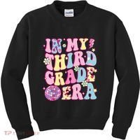 Retro Groovy Back To School In My Third Grade Era Kids Sweatshirt thumb 0