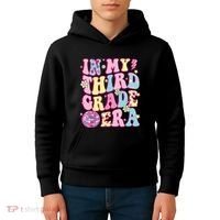 Retro Groovy Back To School In My Third Grade Era Kids Hoodie thumb 4