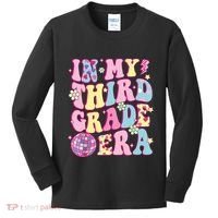 Retro Groovy Back To School In My Third Grade Era Kids Long Sleeve Shirt thumb 0